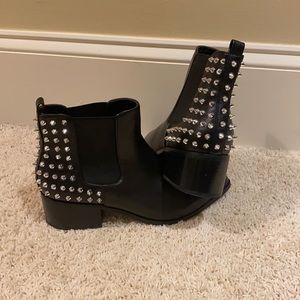 Black Studded Booties